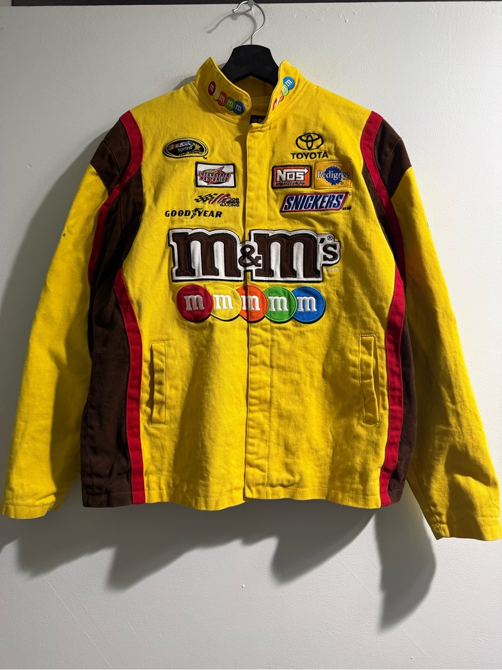 M&M’s Chase Authentics Yellow Racing Jacket
